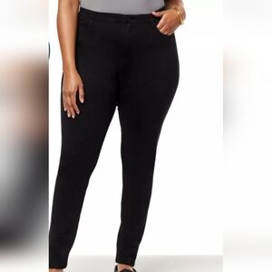 Diane Gilman Black Denim Stretch Pants NWT Sz. 24 WT